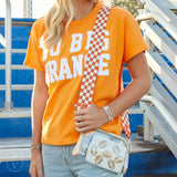 Stewart Simmons THE GO BIG ORANGE CHENILLE TEAM TOP
