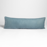 Bella Notte Linens SILK VELVET QUILTED THROW PILLOW Cloud 18x54