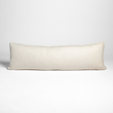 Bella Notte Linens SILK VELVET QUILTED THROW PILLOW Crema 18x54