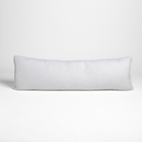 Bella Notte Linens SILK VELVET QUILTED THROW PILLOW White 18x54