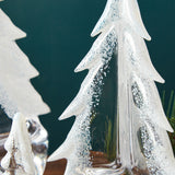 Simon Pearce SNOWY BRANCHES GLASS EVERGREEN TREE