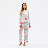 ANNIE LSLP PAJAMA SET COLORFUL BOWS