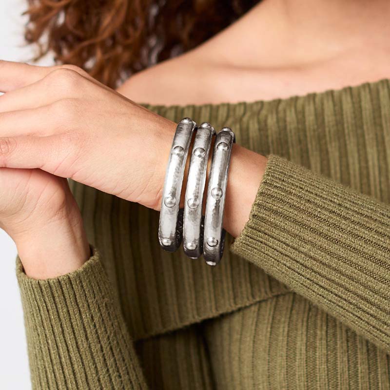 Julie Vos SILVER SOLARA BANGLE