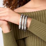 Julie Vos SILVER SOLARA BANGLE