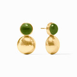 Julie Vos SOLARA MIDI EARRINGS Palmetto Green OS