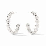 Julie Vos SILVER SOLARA NOVA HOOP EARRINGS Silver Large