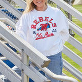 Stewart Simmons THE OLE MISS REBELS BALLOON PULLOVER Extra Large