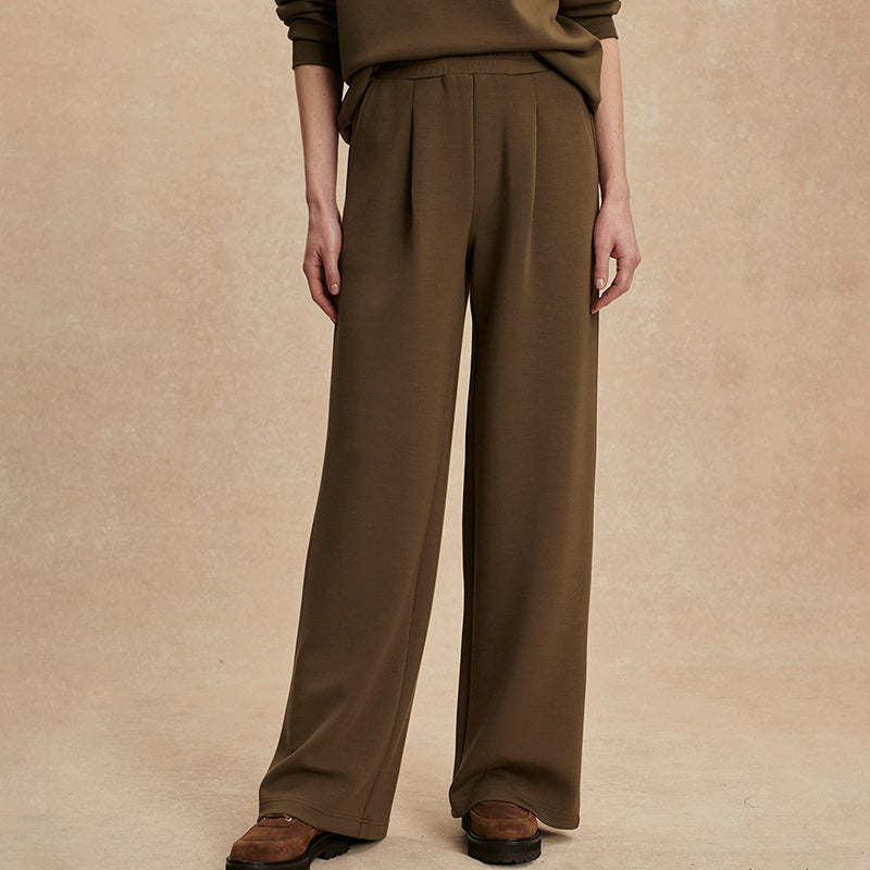 Varley THE EXTRA WIDE LEG PANT 29.5 Military Olive