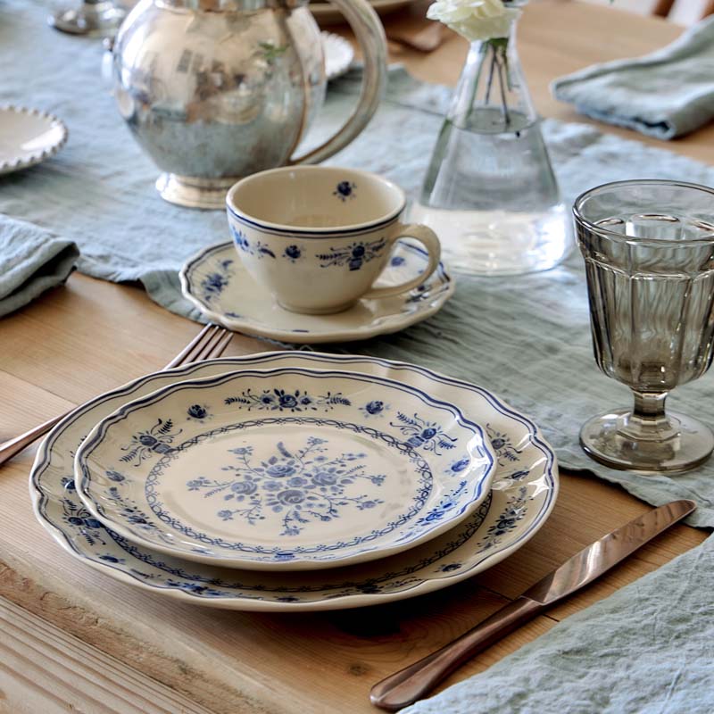 Costa Nova VILA SALAD PLATE Beige Blue