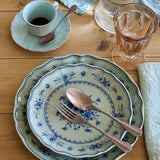 Costa Nova VILA SALAD PLATE Olive Blue