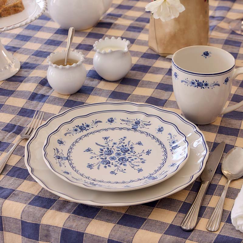 Costa Nova VILA SALAD PLATE White Blue