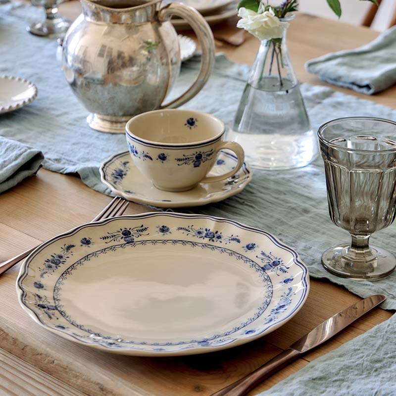 Costa Nova VILA DINNER PLATE Beige Blue