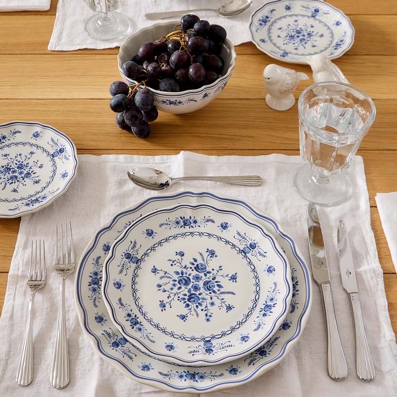 Costa Nova VILA DINNER PLATE White Blue