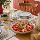 Costa Nova VILA PASTA SERVER White Blue