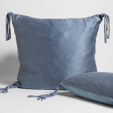 Bella Notte Linens TALINE THROW PILLOW Tahoe Blue 24x24