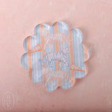 Taylor A Designs SCALLOPED COASTER Tiger Stripes
