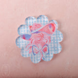 Taylor A Designs SCALLOPED COASTER Mr. Red White and Blue