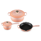 Le Creuset 5 PIECE SIGNATURE CAST IRON SET Peche