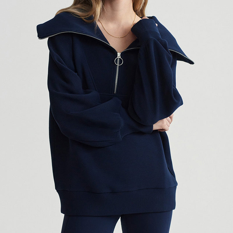 Varley VINE HALF ZIP PULLOVER Sapphire