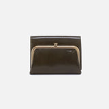 Hobo ROBIN COMPACT WALLET Deep Moss Polished Leather