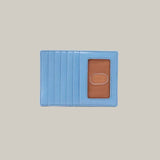 Hobo EURO SLIDE WALLET SS26 Polished Leather Faded Denim