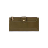 Hobo DUNN CONTINENTAL WALLET SS26 Polished Leather Olive