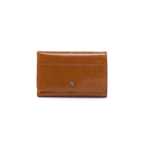 Hobo JILL TRIFOLD WALLET SS26 Polished Leather Truffle