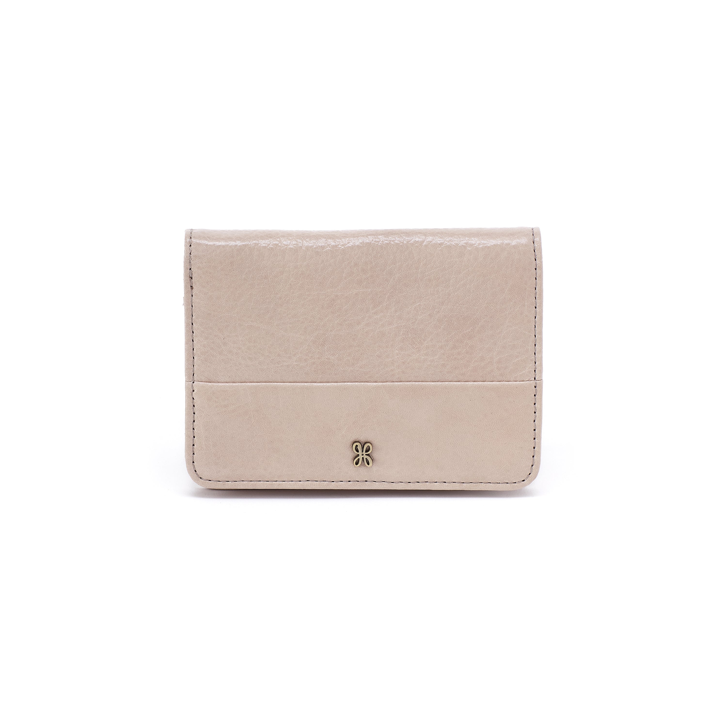 Hobo JILL BIFOLD WALLET FW25 Aniline Gloss Leather Stone Gloss