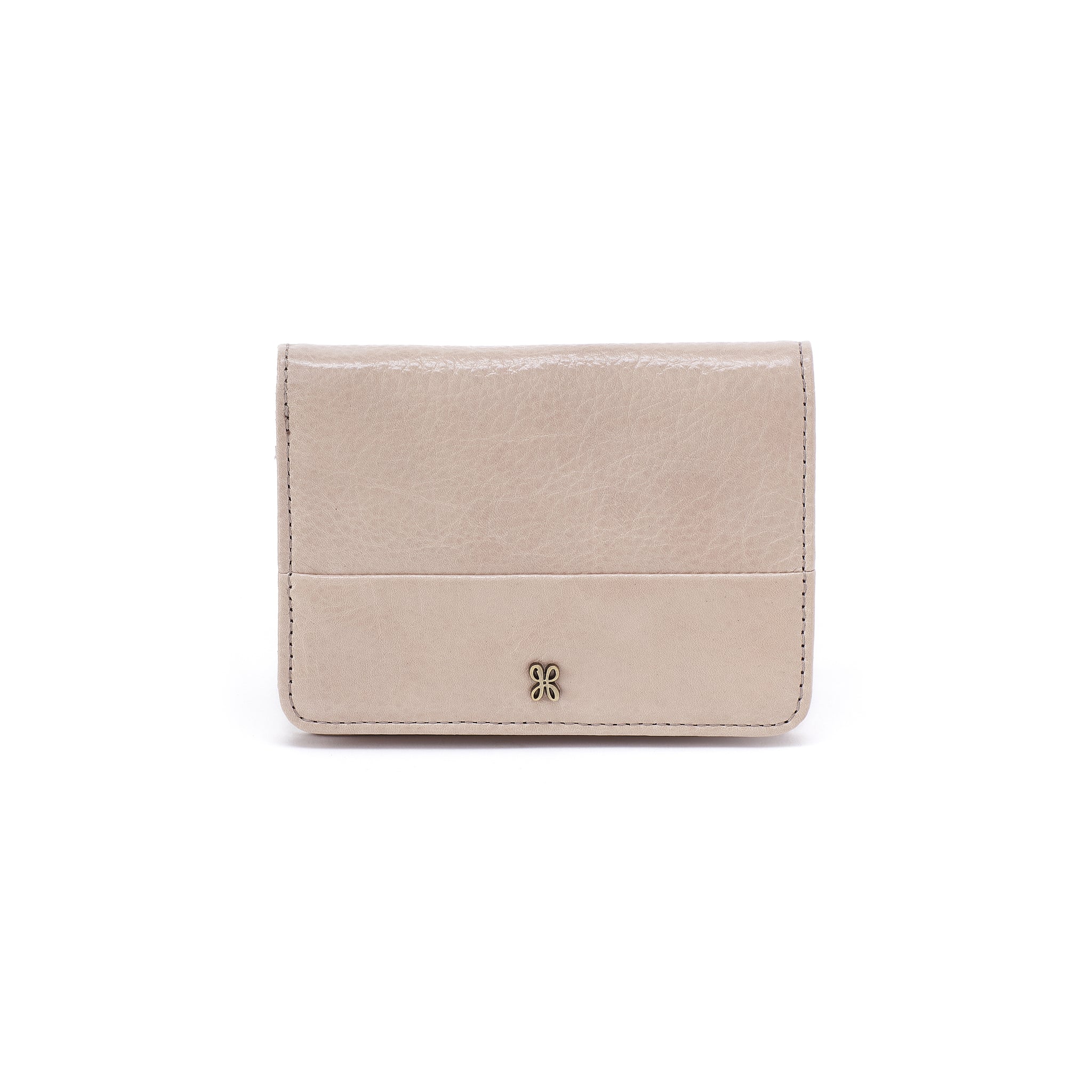 Hobo JILL BIFOLD WALLET FW25 Aniline Gloss Leather Stone Gloss