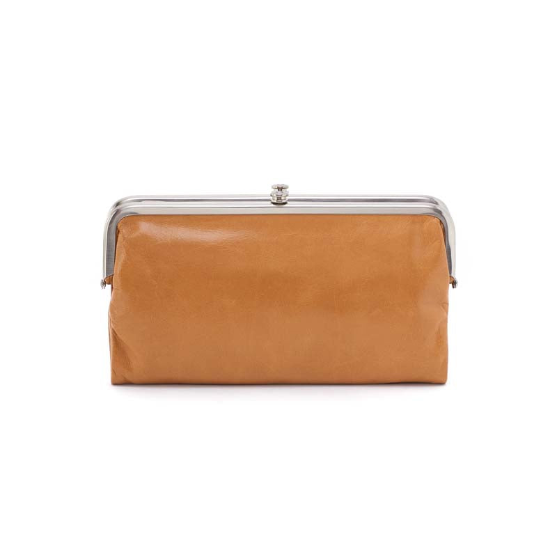 Hobo LAUREN CLUTCH WALLET SS26 Polished Leather Truffle