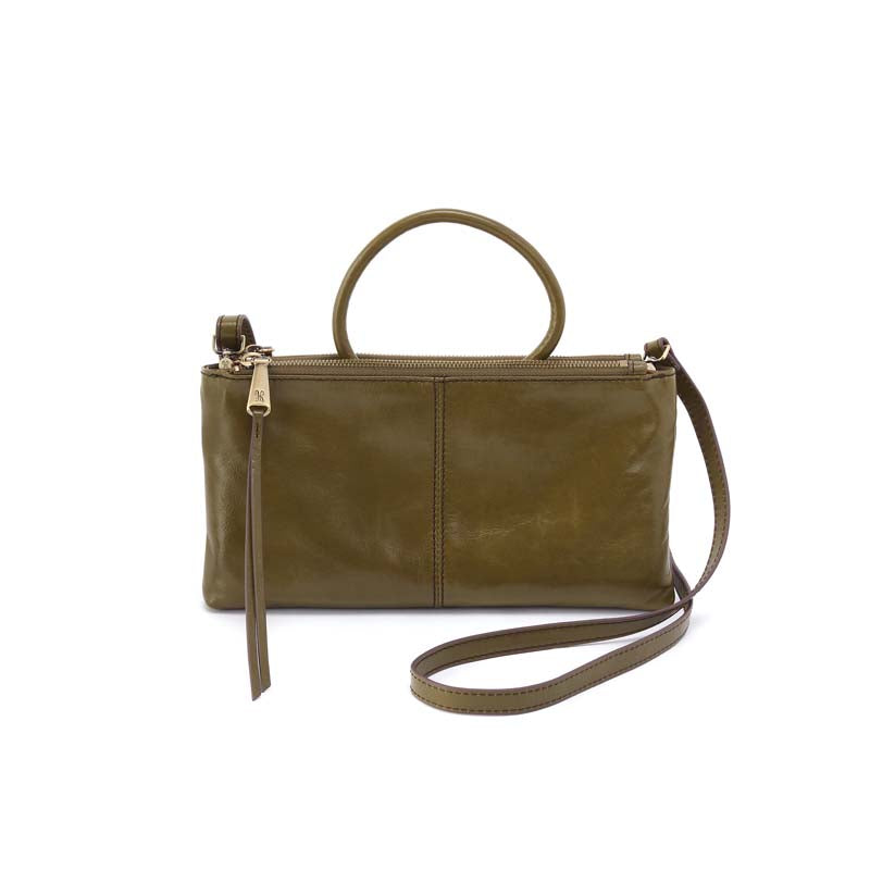 Hobo SABLE CROSSBODY SS26 Polished Leather Olive Veil