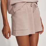 Varley ISABELLA MID RISE SHORT 4 Taupe Marl