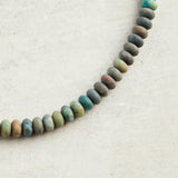 Virtue SWIVEL CLASP RONDELLE NECKLACE Matte Forest 18