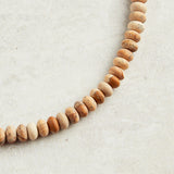 Virtue SWIVEL CLASP RONDELLE NECKLACE Matte Sand 18