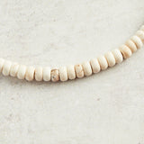 Virtue SWIVEL CLASP RONDELLE NECKLACE Cream 18