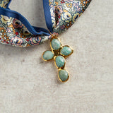 Virtue ESTHER CROSS SCARF NECKLACE