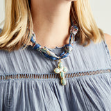 Virtue ESTHER CROSS SCARF NECKLACE