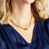 Virtue GOLD X BEAD PYTHON CHAIN NECKLACE