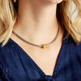 Virtue GOLD X BEAD PYTHON CHAIN NECKLACE