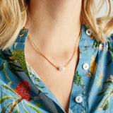 Virtue PETITE ROPE CHAIN MINI PEARL NECKLACE