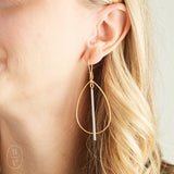 Virtue PETITE DOUBLE BALE HOOP SPIKE EARRINGS