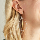 Virtue PETITE DOUBLE BALE HOOP SPIKE EARRINGS