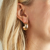 Virtue THICK HAMMERED HOOP EARRINGS