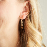 Virtue FLAT CHAIN LINK HOOP EARRINGS