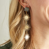 Virtue ABALONE POST TRIPLE STARBURST EARRINGS
