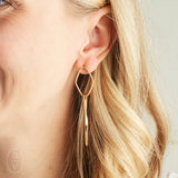 Virtue TWISTED DOUBLE LINK POST EARRINGS