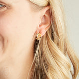 Virtue SMALL SPIRAL CZ STUD EARRINGS