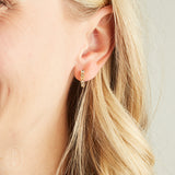Virtue CZ SUNBURST HINGE EARRINGS