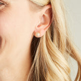 Virtue PAVE GLOBE STUD EARRINGS