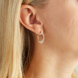 Virtue STARBURST HOOP STUD EARRINGS